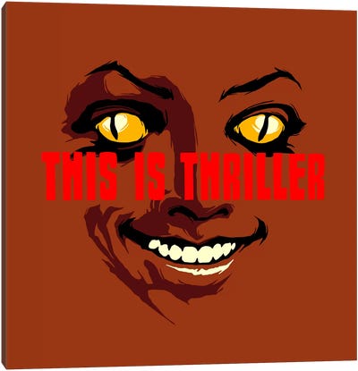 This Is Thriller - Part 1 Canvas Art Print - Song Lyrics Art