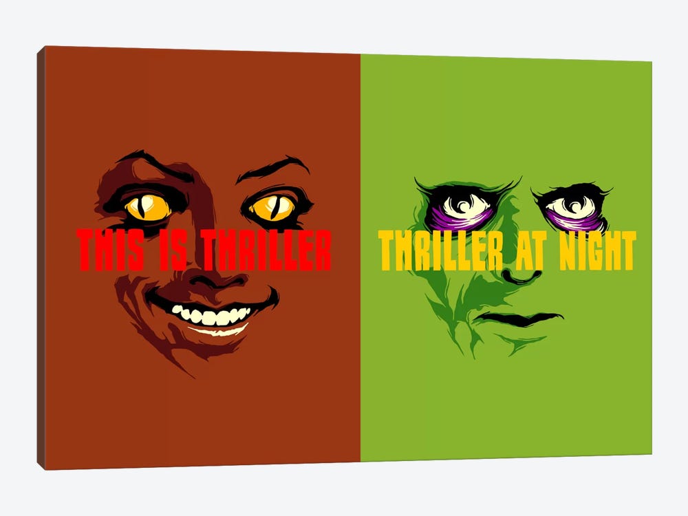 This Is Thriller Double Feature by Butcher Billy 1-piece Canvas Art