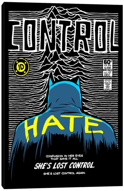 Post-Punk Bat - Control Canvas Art Print - Justice League
