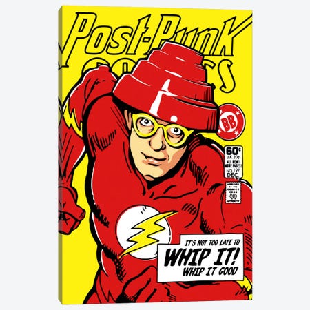 Post-Punk Comics - Whip It Canvas Print #BBY94} by Butcher Billy Art Print