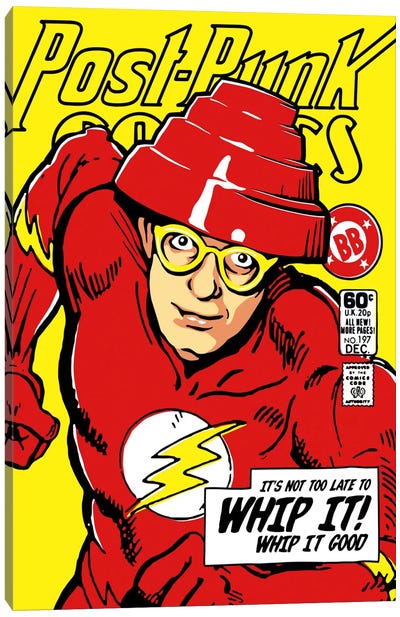 Post-Punk Comics - Whip It Canvas Art Print - The Flash
