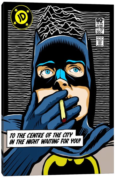 Post-Punk Dark Canvas Art Print - Batman