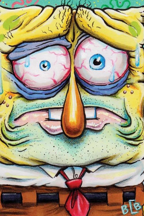Spongebob Gross-Up by Brendan Cullen-Benson wall art
