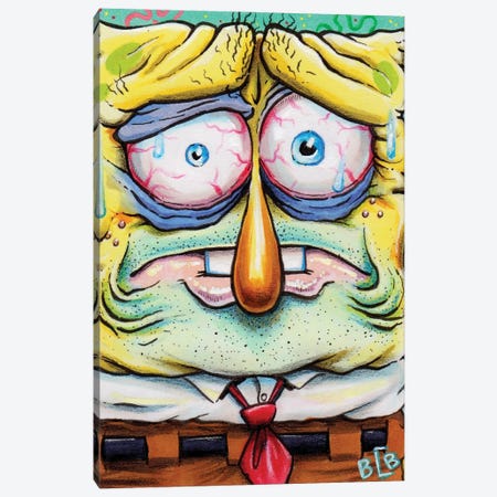 Spongebob Gross-Up Canvas Print #BCB34} by Brendan Cullen-Benson Art Print