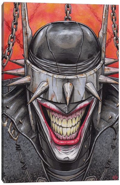 The Batman Who Laughs Canvas Art Print - The Joker