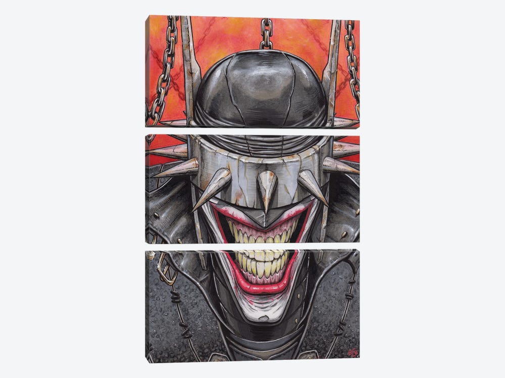 The Batman Who Laughs by Brendan Cullen-Benson 3-piece Canvas Art Print