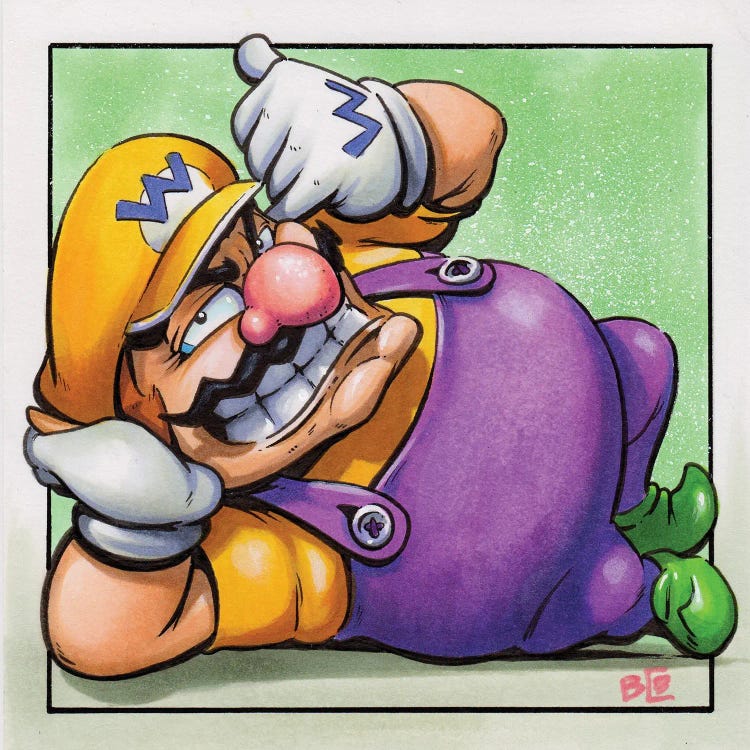 Wario by Brendan Cullen-Benson wall art