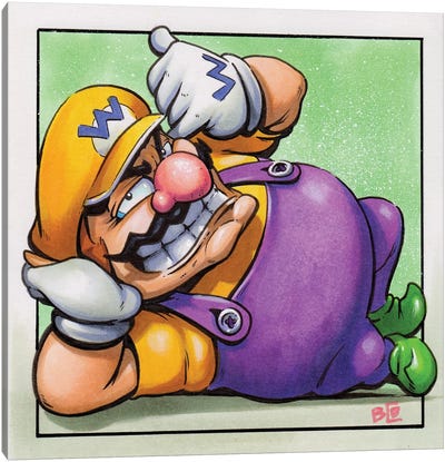 Wario Canvas Art Print - Limited Edition Video Game Art