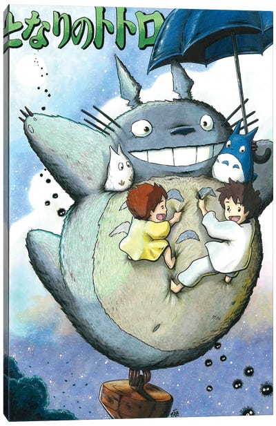 Totorro Canvas Art Print - Totoro
