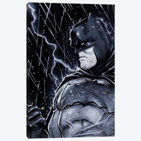 The Dark Knight Canvas Print #BCB7} by Brendan Cullen-Benson Canvas Artwork
