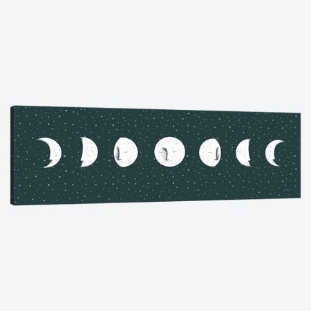 Sweet Dreams Moon Cycle Canvas Print #BCK104} by Becky Thorns Canvas Print