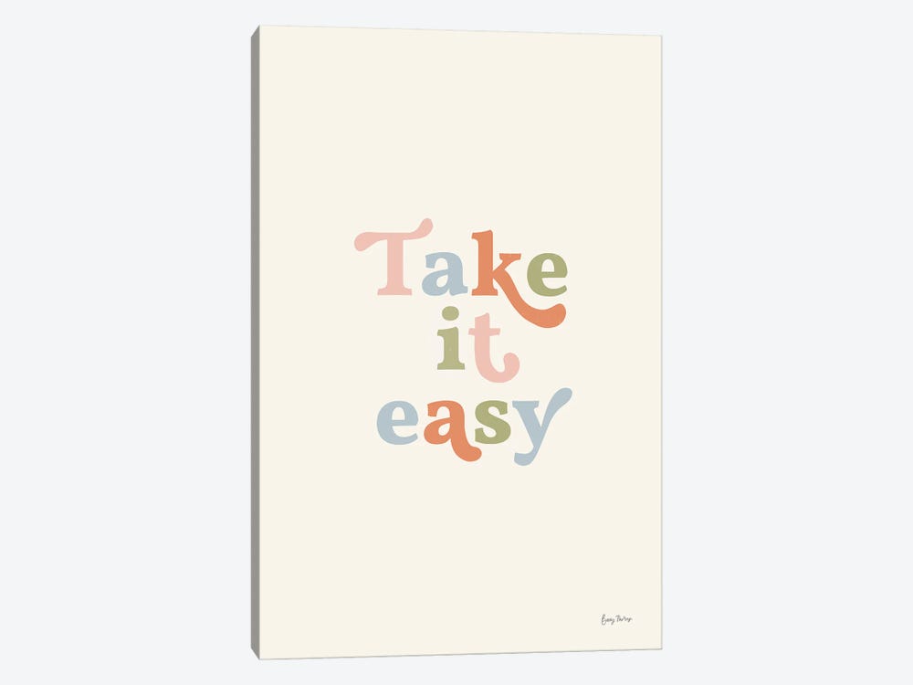 Take it Easy Pastel by Becky Thorns 1-piece Canvas Art