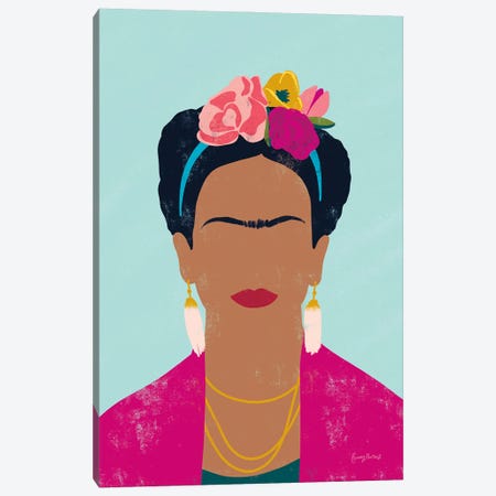 Frida Kahlo I Canvas Print #BCK125} by Becky Thorns Art Print
