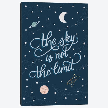 Sky is not the limit Canvas Print #BCK12} by Becky Thorns Art Print
