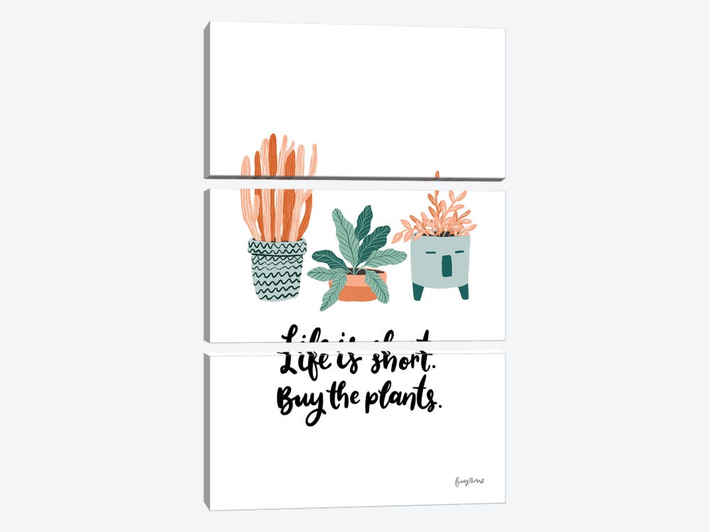 Life is Short by Becky Thorns 3-piece Art Print