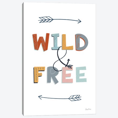 Wild and Free Pastel Canvas Print #BCK153} by Becky Thorns Art Print