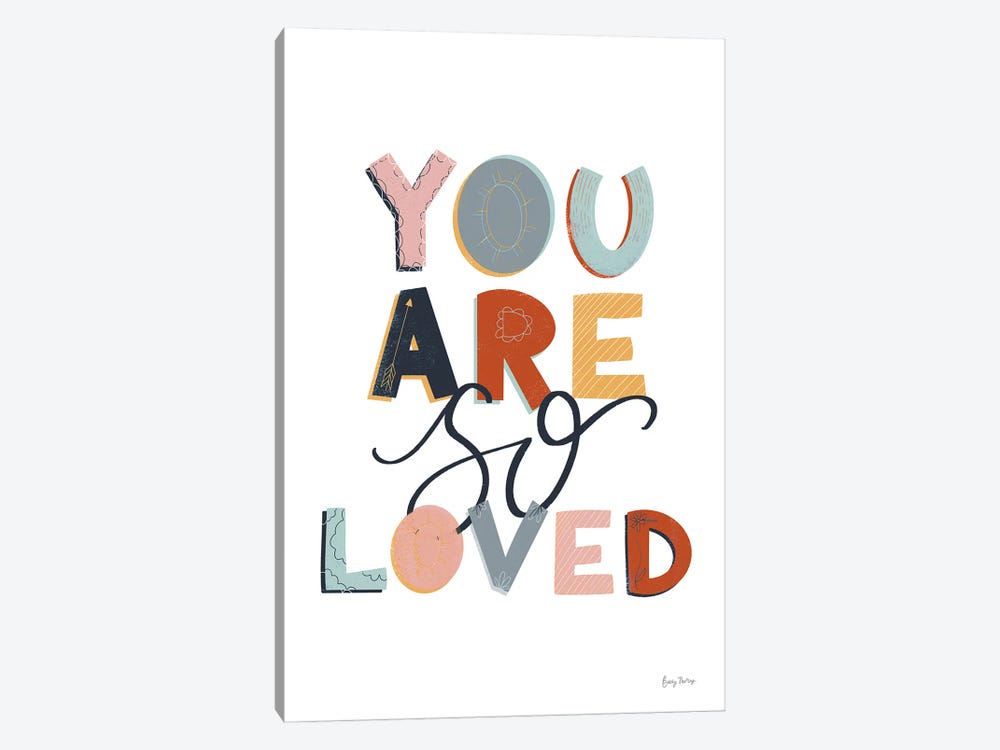 You Are So Loved Pastel by Becky Thorns 1-piece Art Print