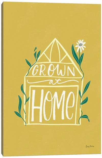 Home Grown I Canvas Art Print - Yellow Art