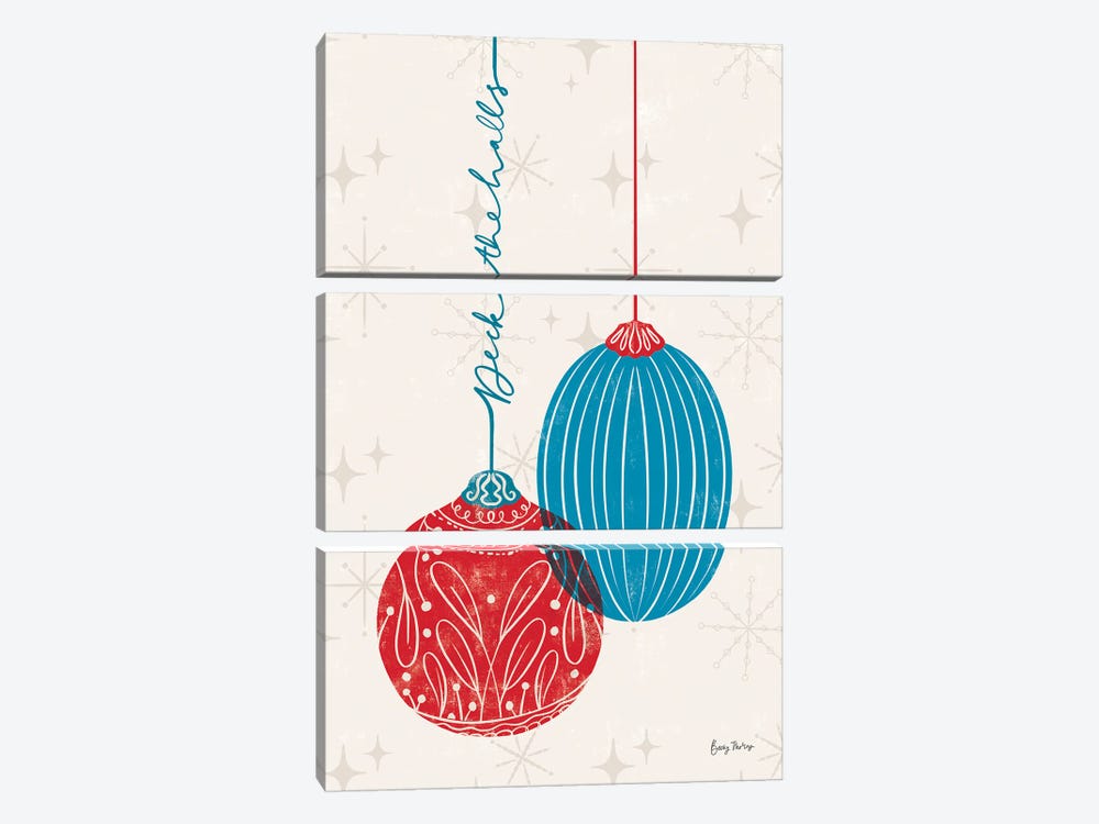 Retro Ornaments I by Becky Thorns 3-piece Canvas Print