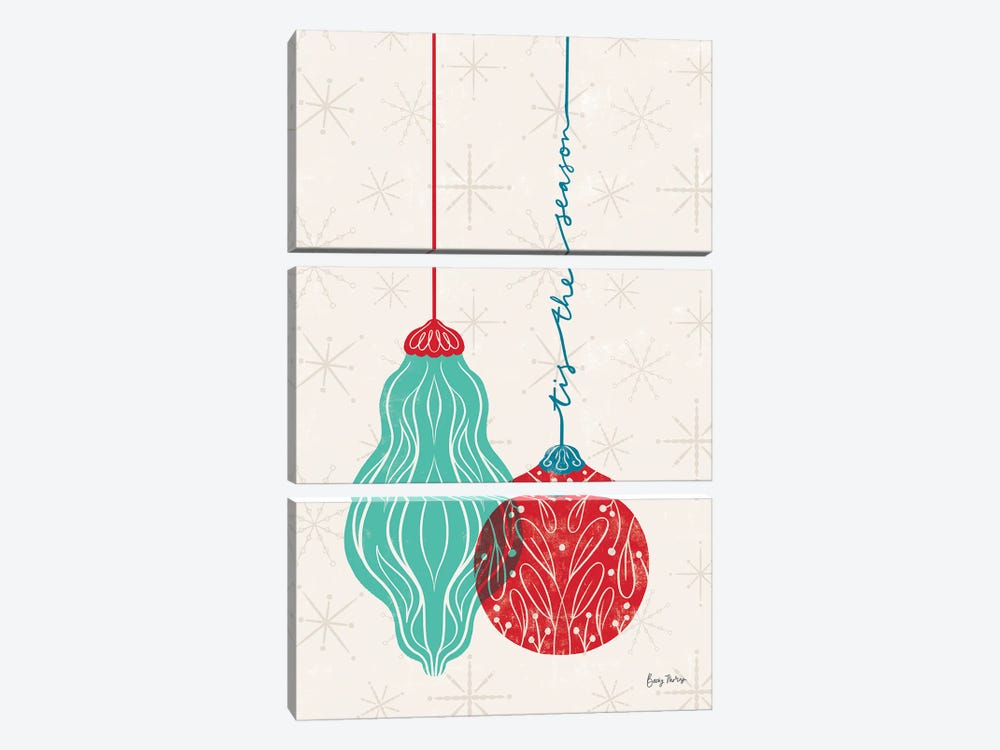 Retro Ornaments III by Becky Thorns 3-piece Canvas Artwork