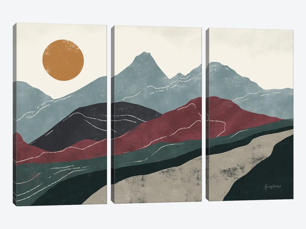 Peru Trails by Becky Thorns 3-piece Canvas Art Print