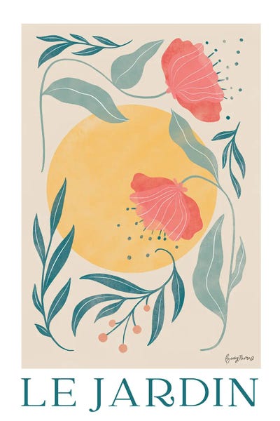 Becky Thorns: Botanical Poster I by Becky Thorns
