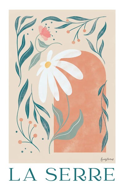 Botanical Poster II by Becky Thorns metal wall art