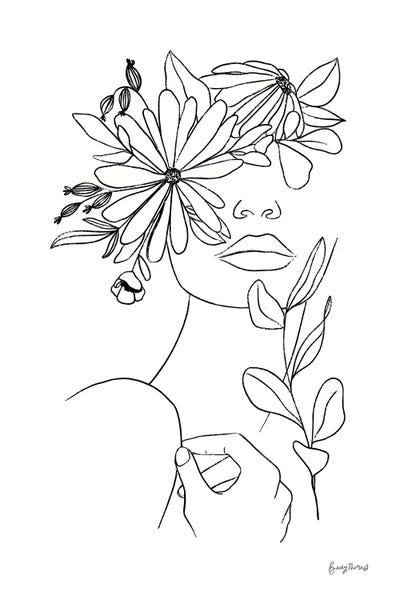 Rooted I BW by Becky Thorns acrylic art print