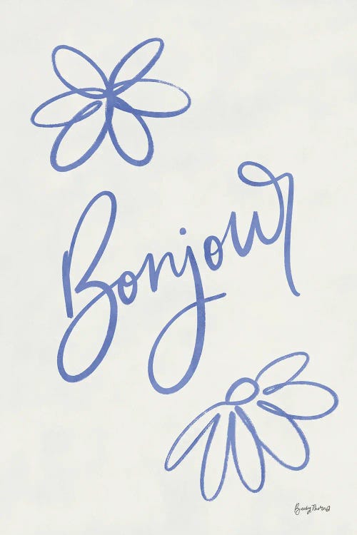French Phrases II by Becky Thorns wall art