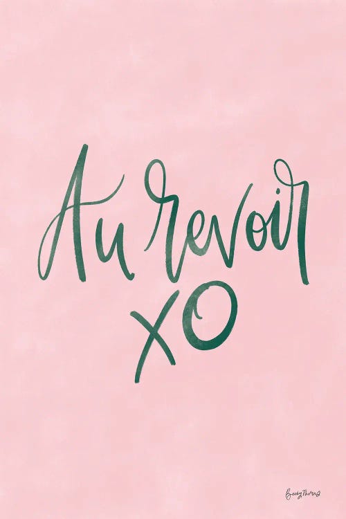 French Phrases III by Becky Thorns wall art