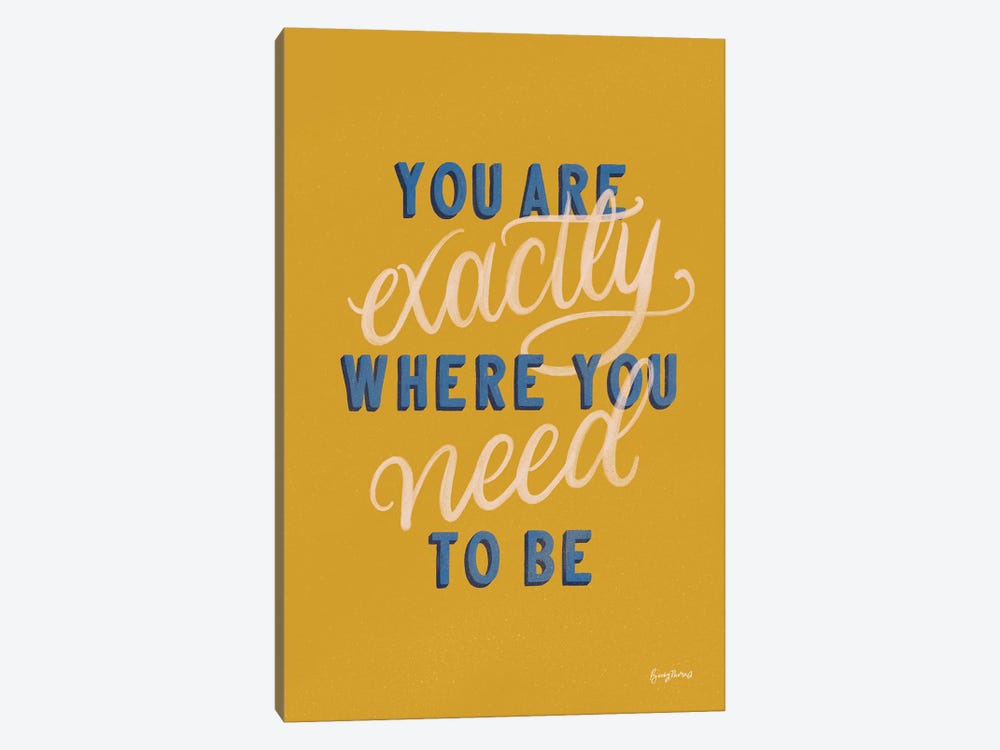 Encouraging Words - Exactly by Becky Thorns 1-piece Canvas Art
