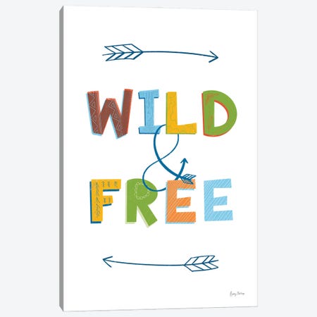 Wild and Free Canvas Print #BCK93} by Becky Thorns Art Print