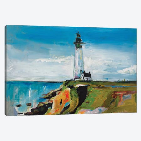 Lighthouse On A Cliff Canvas Print #BCM12} by Andy Beauchamp Canvas Art Print