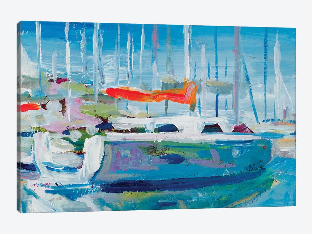 Marina Sailboats by Andy Beauchamp 1-piece Canvas Print