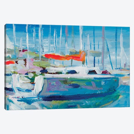Marina Sailboats Canvas Print #BCM13} by Andy Beauchamp Canvas Print