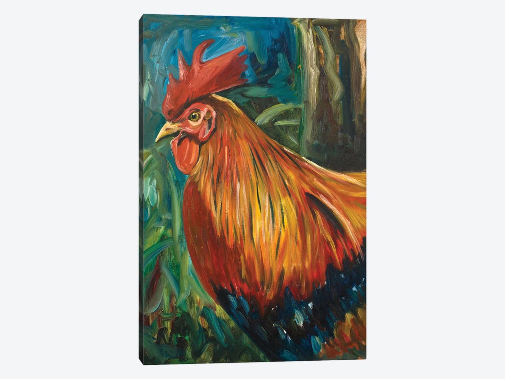 Rooster by Andy Beauchamp 1-piece Canvas Art Print