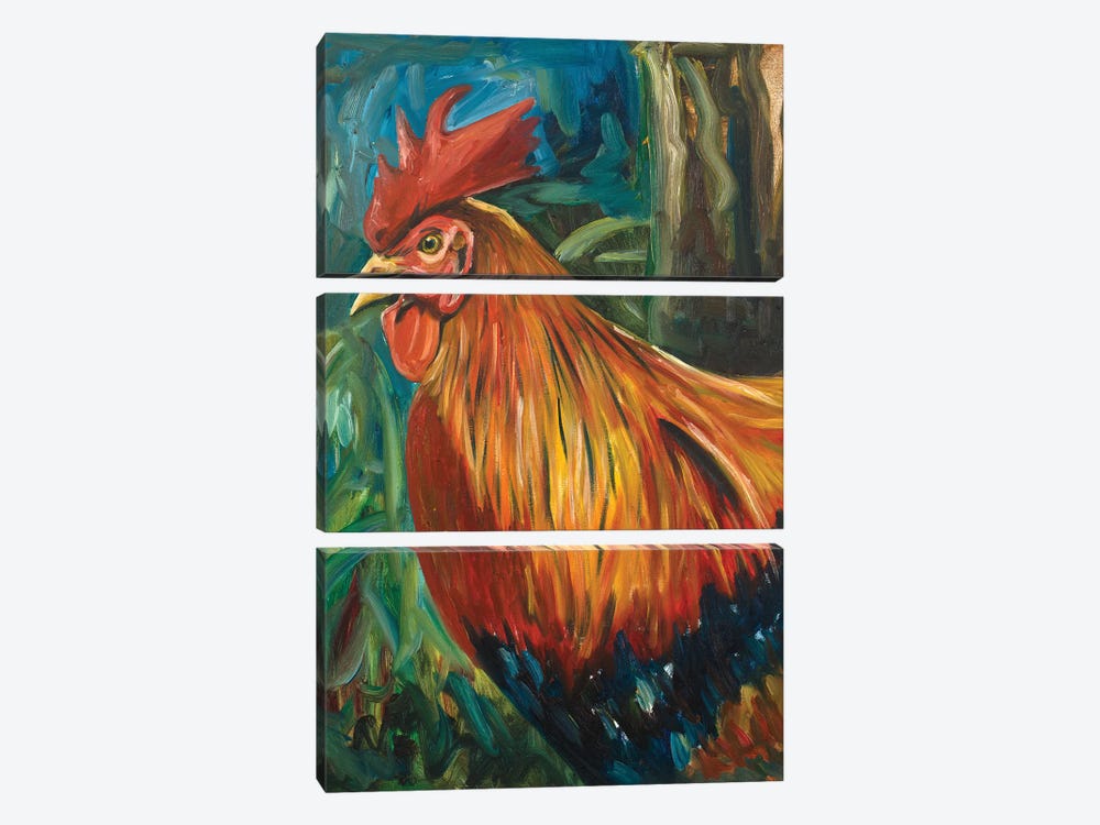 Rooster by Andy Beauchamp 3-piece Art Print