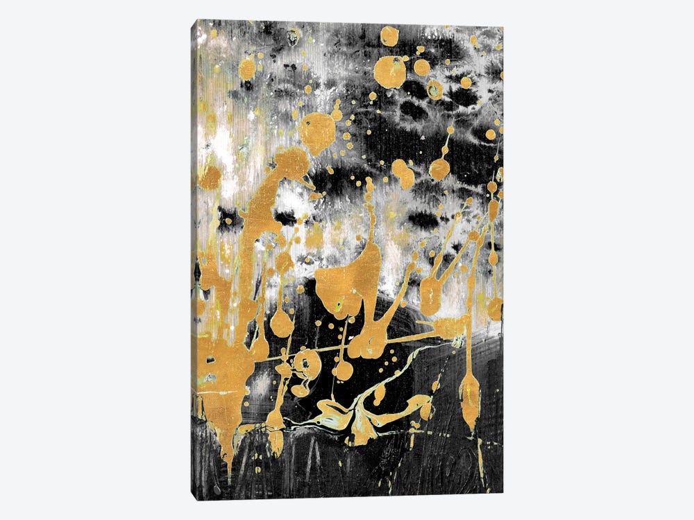 Gold Reflections Abstract by Andy Beauchamp 1-piece Canvas Art Print