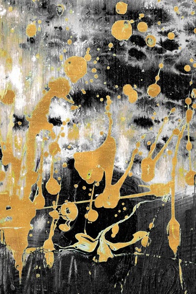 Minimalist Paintings: Gold Reflections Abstract by Andy Beauchamp