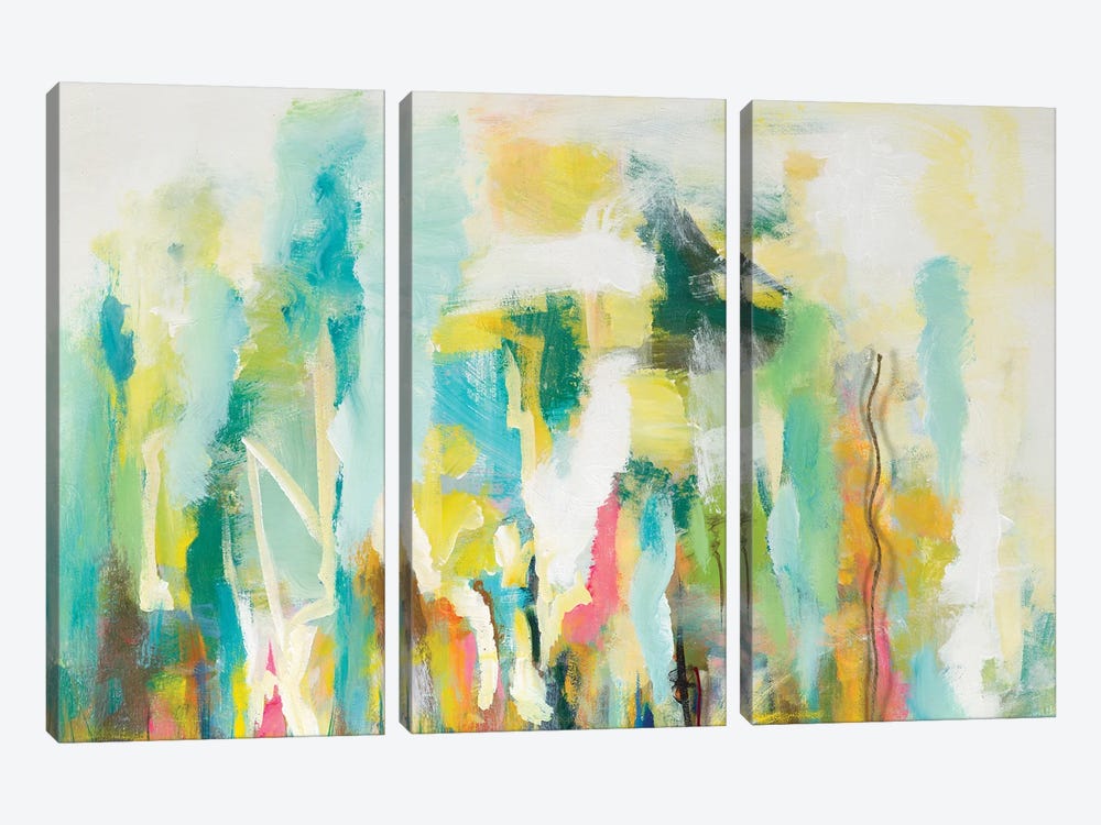 Mist of the Crowd Abstract by Andy Beauchamp 3-piece Canvas Artwork