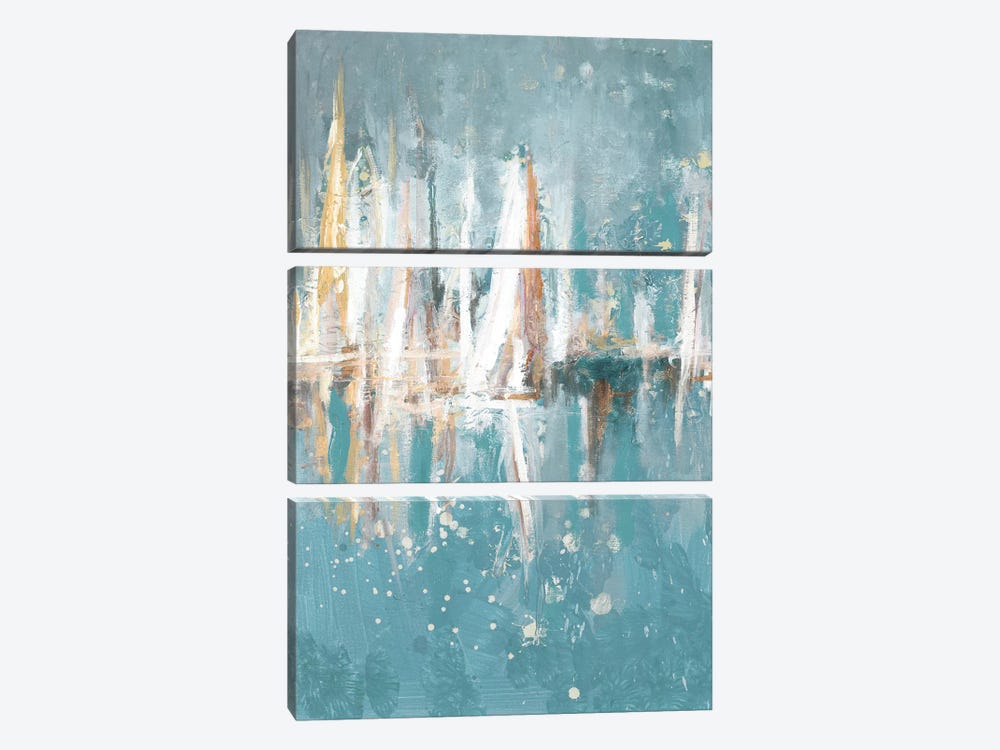 Boats Slowly Fading by Andy Beauchamp 3-piece Canvas Wall Art