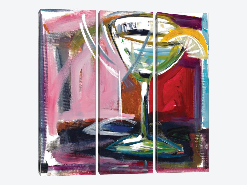 Party Drink by Andy Beauchamp 3-piece Canvas Artwork