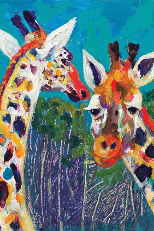 Colorful Giraffes