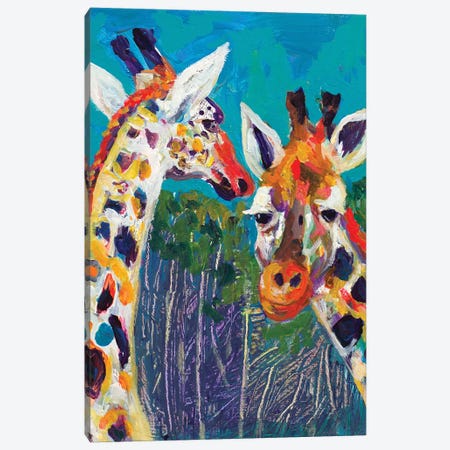 Colorful Giraffes Canvas Print #BCM5} by Andy Beauchamp Canvas Art Print