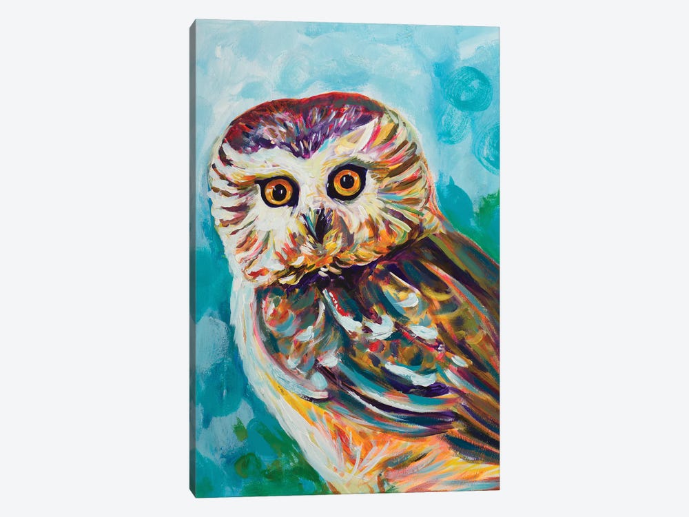 Colorful Owl by Andy Beauchamp 1-piece Canvas Print