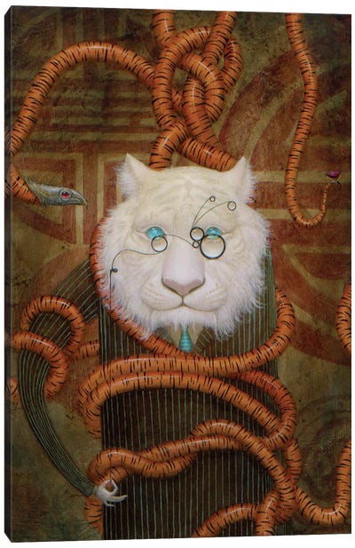 Tigersnake Canvas Art Print - Steampunk Art