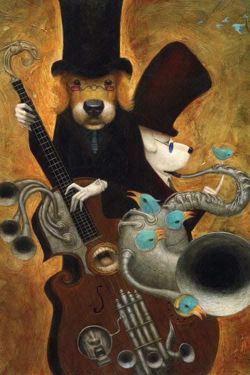 Canine Beat by Bill Carman wall art