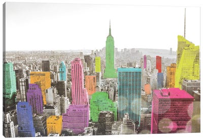 Color In The Cities Canvas Art Print