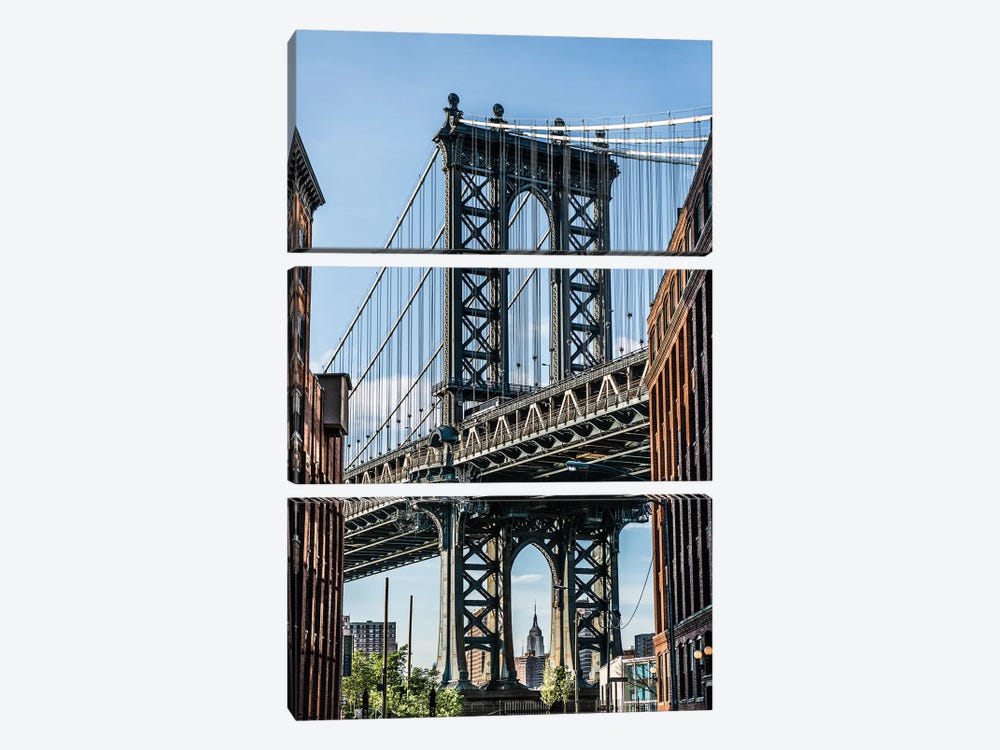 Manhattan Bridge by Bill Carson Photography 3-piece Art Print