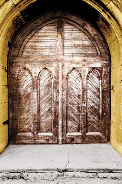 Golden Cathedral Door I by Bill Carson Photography acrylic art print